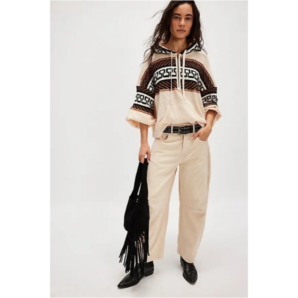 We The Free × Free People Cardiff Waffle Knit Swit Nwt